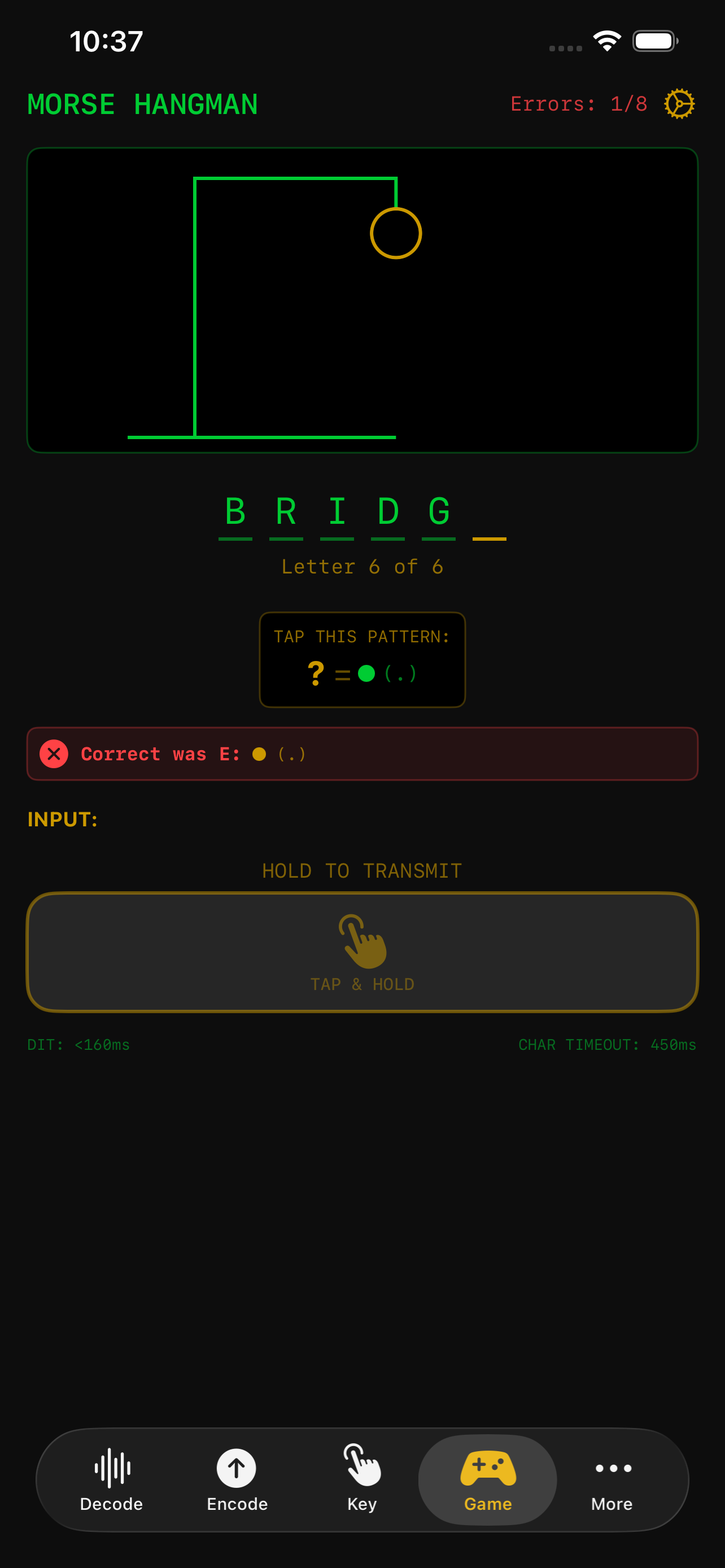 Game Tab